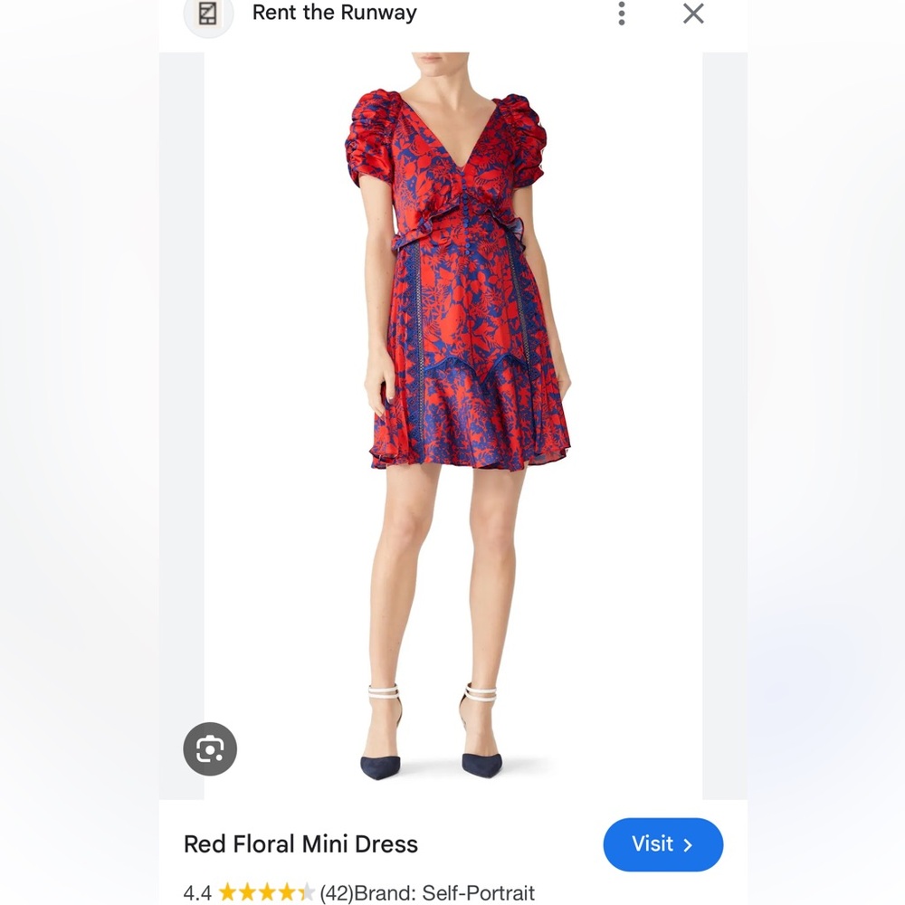 Beautiful Self-Portrait dress with lace never worn